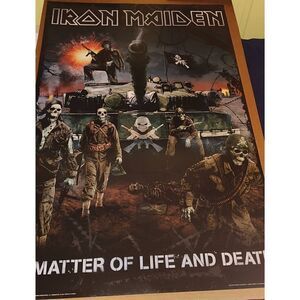 IRON MAIDEN A Matter Of Life And Death POSTER Bravado Funky 2006. 22" x 34". Shi